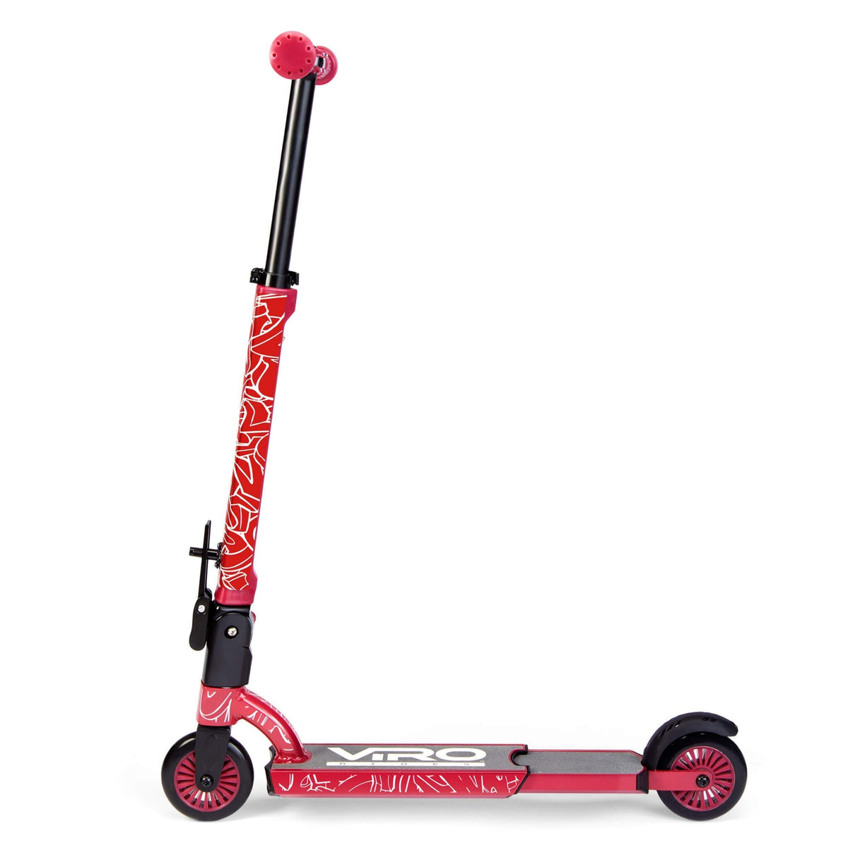 Viro Rides Compact Scooter Black and Red