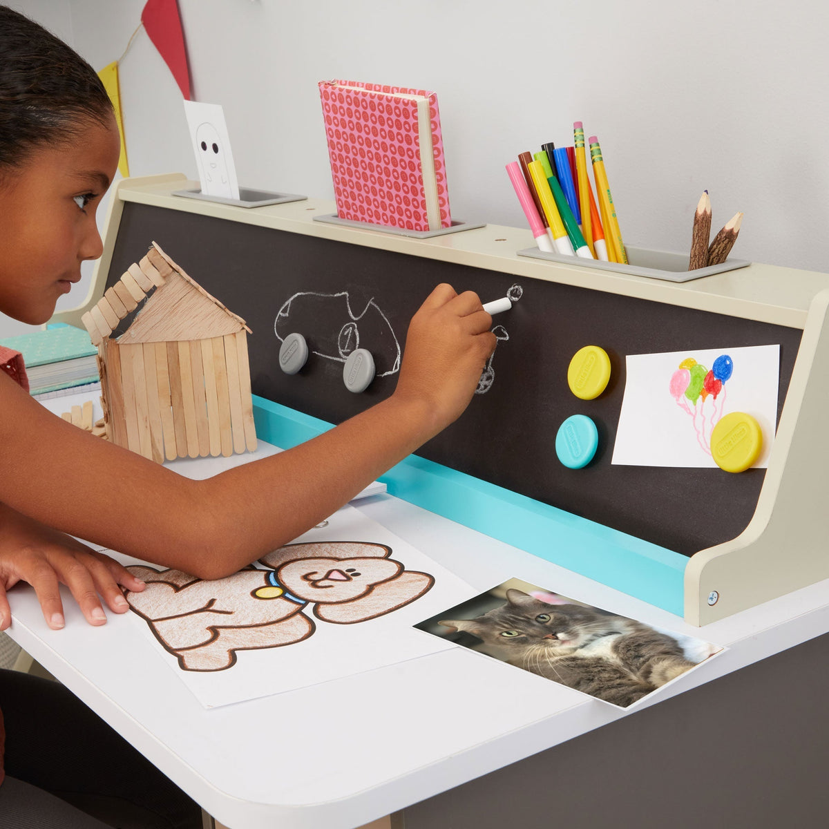 2-in-1 Chalkboard Desk